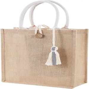 여성용 비치백 포켓 태슬 핸들 방수 안감이 있는 스트로 비치 토트백 여름 휴가 수영장 선물용