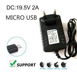 19.5V 2A 태블릿 충전기 DC 전원 어댑터 공급 마이크로 USB