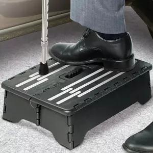 미끄럼방지 발판 보조계단 노인 미끄럼방지 접이식 발받침대 노인용