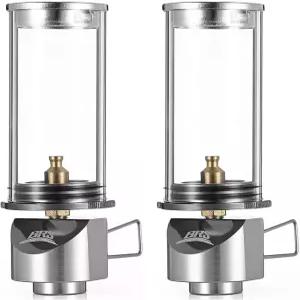 BRS 캠핑 아웃도어 휴대용 심지리스 방풍 조명 랜턴 드림라이크 캔들 램프 ( 2개 )