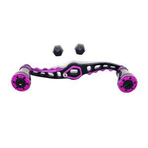 OVERTOYOU 낚시 릴 핸들 알루미늄 합금 파워 핸들 손잡이 그립 조립 부품 낚시 릴 핸들 베이트 캐스팅 릴 교체품, 퍼플