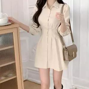 베르 셔츠원피스 슬림 핀턱 미니원피스 3color (HSJ-WFGT7KZ)