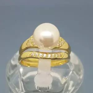 천연아코아진주 쌍지/14k 4g/h369