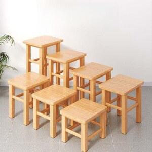 원목 스툴 스퀘어 벤치 거실용 모던 빈티지 낮은 걸상 티테이블