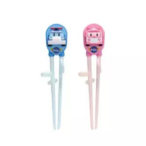 에디슨 젓가락 로보카폴리 폴리 앰버 2개세트 1단계 교정젓가락