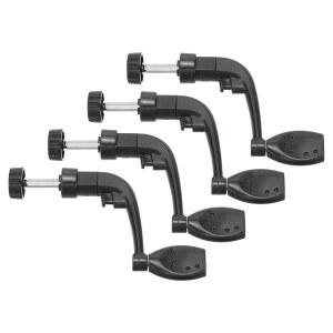 패티킬 낚시 릴 손잡이 교체 부품, 4Pcs 금속 크랭크 록 암 노브 플라스틱 그립, 너트 장착 낚시 릴 액세서리, 장착 200 시리즈 릴 110mm