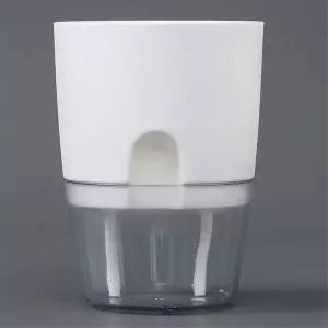 TBZ 원형 자동급수 워터뷰 화분(화이트) (10.5x13.5cm)