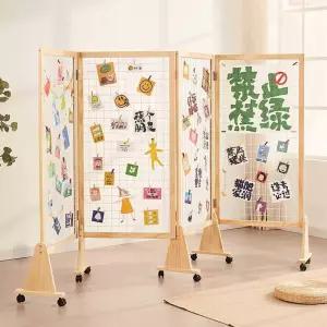 파티션 진열대 전시 그림 스탠드 원목 선반 휀스망 네트망