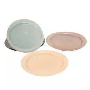 도자기접시 파스텔 유럽풍 도자기 타원 접시 중 세라믹 그릇 4P