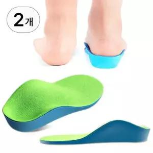 1+1 어린이 평발 교정 깔창 아동 신발 아치 인솔 유아 운동화 폭신 쿠션 키즈 자세 기능성 아치형 