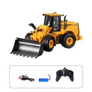 Huina 662 RC 불도저 로더 전기 RC 자동차 원격 제어 건설 트럭 삽 엔지니어링 트럭 장난감 차량