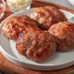 국내산 한돈 수제 떡갈비 500g 스팸 400g 소시지 육즙가득 밥 반찬 너비아니 햄 냉동보관 3종택일 943664 ,