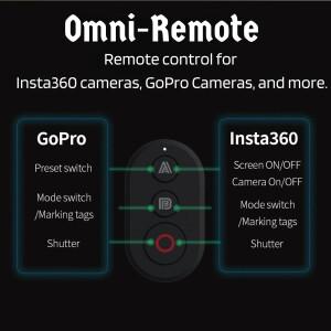 YUEKE 옴니 리모컨 Insta360 X5 X4 X3 Ace Pro 2 미니 스마트 셔터 리모컨 GoPro Hero 13 안드로이드 폰 액