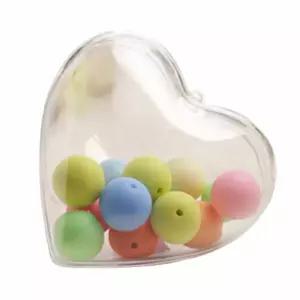 하트 투명공 아크릴볼 12cm 투명공케이스 파티캡슐 꾸미기공