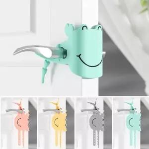 [토마]문닫힘방지 실리콘 패드/안전용품 손끼임 방지 도어 방문쿠션 스토퍼_옐로우(CN408)