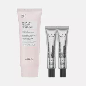 아트델리 톤업 선크림 50ml + 쟈스 기미크림 15ml x2