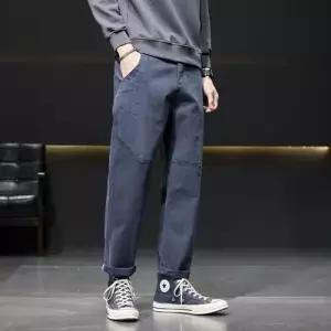 팬츠 와이드 스판 배기팬츠 봄가을 배기핏 빅사이즈 편한 트레이닝팬츠 남자바지 원템1