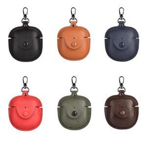 BOSE QuietComfort 이어 버드 2 용 1pc 가죽 케이스 (키 체인 보호 커버 포함) 헤드폰 액세서리 상자