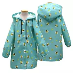 우비옷 유아동 바람막이 점퍼 자켓 꿀벌 메쉬 비옷 레인코트