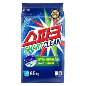 애경 스파크 세탁세제 리필 9.5kg x1개 가루세제