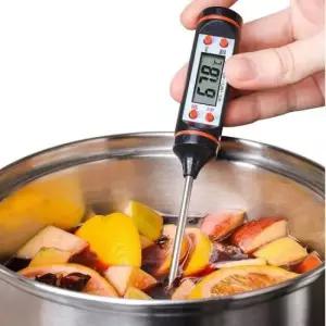 튀김온도계 잔솔 탐침 온도계 고기 요리 튀김 바베큐 조리용 전자