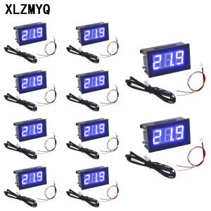 10pcs 5V 12V 0.56 인치 LED 디지털 온도계 자동차 실내 실외 인큐베이터 수족관 센서 미터 모니터 DIY 키