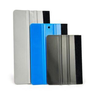 3피스 펠트 엣지 스퀴지, 4인치 - 5인치 6인치 비닐 랩 데칼용 플라스틱 스퀴지 스크래치 프리, 접착 비닐, 윈도우 필름, 벽지