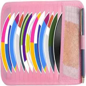 자동차용 타이섬 CD 케이스 홀더 DVD 차량용 바이저 보관 정리함 대용량 썬 슬리브 1개 메쉬 포켓 펜 및