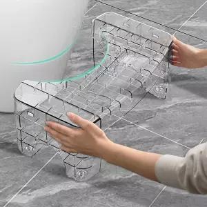 리타타이 변기 휴대용 탈착식 8인치 욕실 미끄럼 방지 성인 스쿼트 의자 보조 스텝 똥 대변 선물 분명