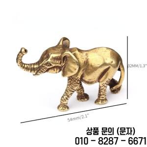 골동품 청동 Minature 코끼리 인형 차 애완 테이블 장식 단단한 구리 공예 홈 거실