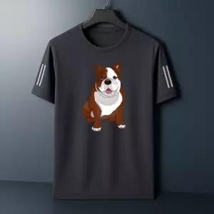 아이스 반팔티 005불독 라운드 남성 기능성