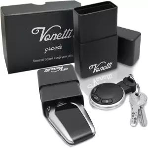 보네티 그란데 프리미엄 키 포브 신호 차단기 패러데이 프로텍터 RFID 자동차 키용 박스 백