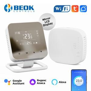 가스 보일러용 비옥 무선 와이파이 온도조절기 스마트 온도 구글 홈 알렉사 지원 BOT-R8X-WIFI