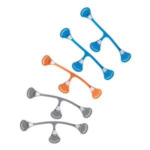 [뉴트럴 5팩] Snappi 천 기저귀 클립 기저귀 핀 교체 천 프리폴드 및 천 플랫폴드와 함께 사용