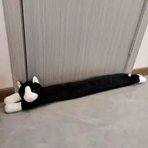 듀어파미 동물 원단 언더 도어 드래프트 스토퍼 웨더 스트리핑 방음 바텀 씰 헤비 듀티 감소 소음고양이