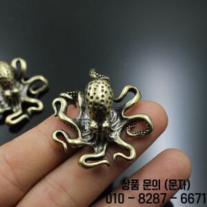 황동 문어 홈 장식 골동품 구리 인형 미니어처 책상 액세서리 창의적인 테이블 티 애완 공예