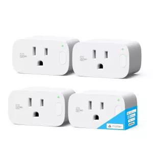 스마트 플러그 홈 콘센트 매터 알렉사 구글 및 IFTTT와 호환되는 15A 초효율 2.4GHz Wi-Fi 전용 리모컨 ETL