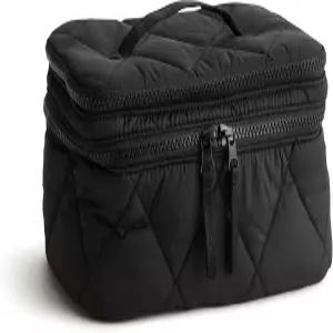 베라 브래들리 여성용 페더급 브러시 업 화장품 케이스 달 없는 밤 원 사이즈