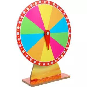 프리티줌 데스크탑 포춘 룰렛 휠 파티 게임 카니발 재미 쉽고 사용하기 편한 매력적인 디자인 추첨
