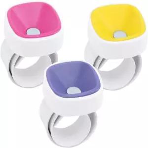 재봉 핀용 Sew Tech 3팩 마그네틱 손목 쿠션 강력 자석 홀더 바늘용 밴드 헤어 클립용 실리콘 브레이드