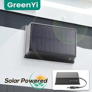 GreenYi 태양 자기 휴대용 배터리 방수 모바일 12V 전원 은행 공급 DC 플러그 WiFi 무선 후면 캠 야외 CCTV