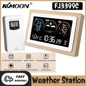 시계 온도 및 습도 계량기 스마트 기상 관측소, FJ3399C 게이지 VA 컬러 스크린