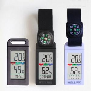 미니 온도계 야외 및 습도 측정기 캠핑 등산 차량 센서 LCD 실내 도구