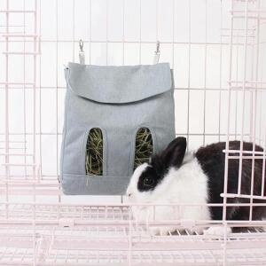 햄스터 건초 피더 백 - 토끼 소형 동물 물림 방지 보관 자루