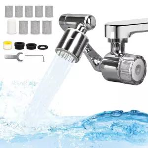1080 스위벨 수도꼭지 연장기 욕실 싱크대 필터 정수 필터2모드 스플래시 99 제거율 필터링 시스템 8개의