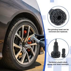 AT29-휠 허브 청소 도구, 브레이크 키트, 휠 스터드 클리너(10개 헤드 그라인딩 유지보수 클리너 포함)