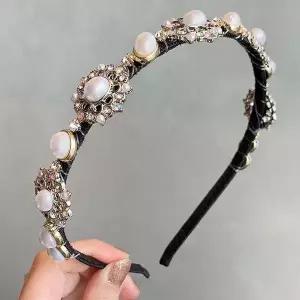 [하프클럽/]머리띠 헤어 우아한 레트로 진주 헤어밴드 패션 공주