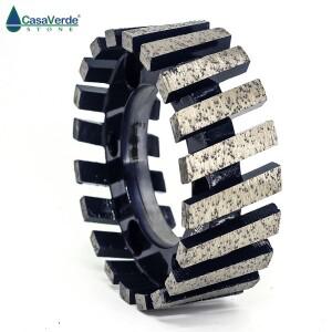 분할 타입 CNC 그라인딩 휠, 라우터 기계용, 교정 스톤 화강암 대리석 다이아몬드 프로파일 86mm