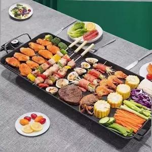 [원일안전] 고기불판 팬 전기 잔치 그릴 삼겹살구이 후라이팬   (본품)