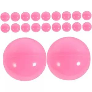 20개 오픈 추첨공 4cm 컬러풀 플라스틱 캡슐 파티 용품 자판기 게임용 속이 빈 디자인 빙고 토큰 활동용